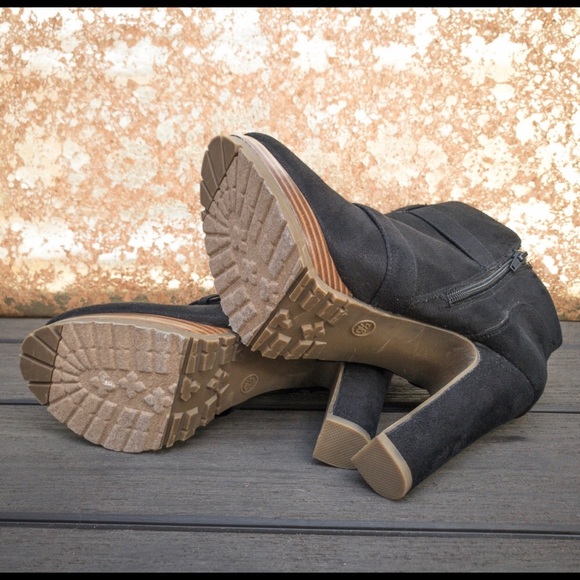 Mossimo Platform Ankle Bootie Black Sz. 9.5 (A11) - Picture 6 of 6